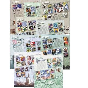 celebrate the Century complete 10 sheet stamp set